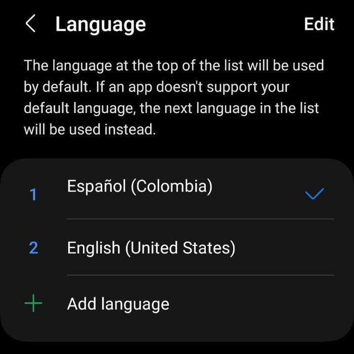 steps to change the language on the Samsung Phones
