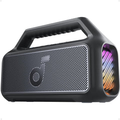 Soundcore Boom 2 80W Bluetooth Speaker Waterproof BassUp 24H Playtime (Renewed | Like New, Black)