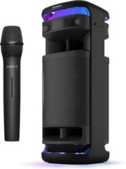 Sony ULT Tower 10 Bluetooth Karaoke Party Speaker w/ Mic 360 Sound Lights (Open Box, Black)