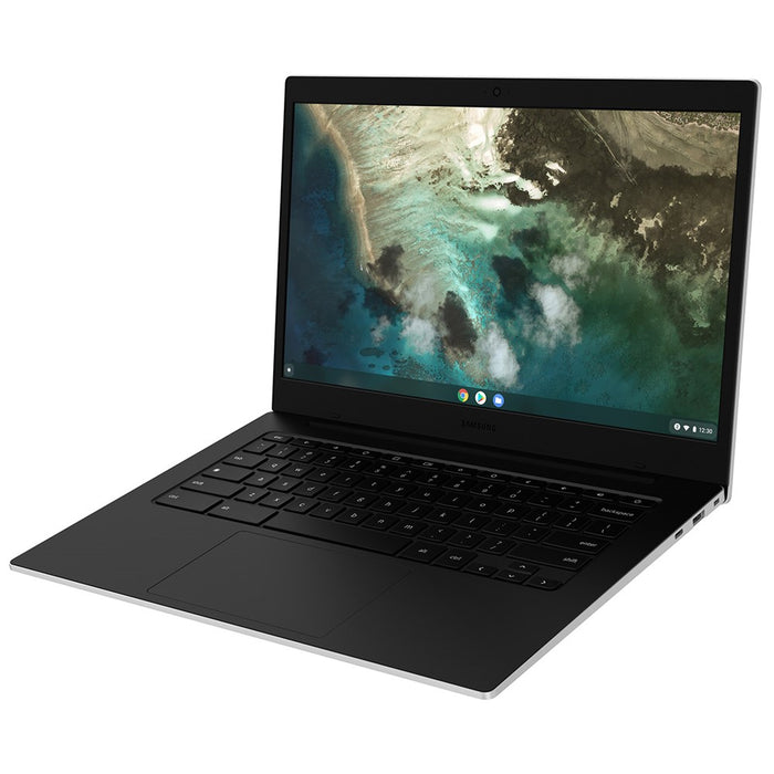 Samsung Galaxy Chromebook Go (32GB, 4GB, WiFi + 4G) 14" Cellular Unlocked Laptop (Good - Refurbished, Silver)
