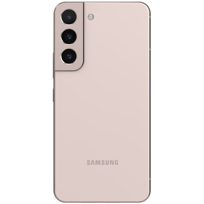 SAMSUNG Galaxy S22 5G (128GB, 8GB) 6.1" Factory Unlocked (GSM + Verizon) S901U1 (Good - Refurbished, Pink Gold)