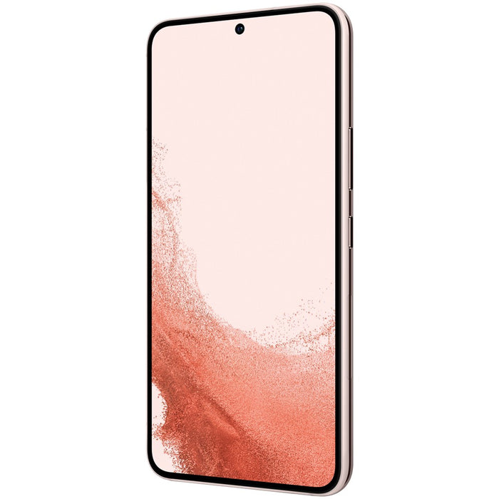 SAMSUNG Galaxy S22 5G (128GB, 8GB) 6.1" Factory Unlocked (GSM + Verizon) S901U1 (Good - Refurbished, Pink Gold)