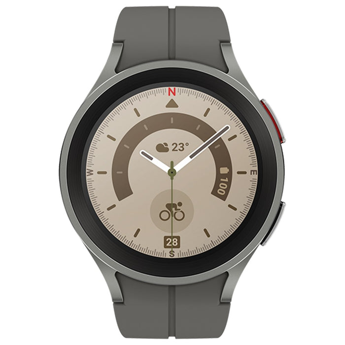 SAMSUNG Galaxy Watch5 Pro (45mm, WiFi, LTE) 1.4" Health, Fitness Smartwatch R925 (Excellent - Refurbished)