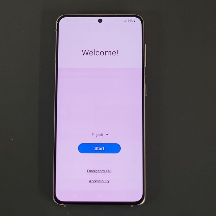 Samsung Galaxy S21 5G (128 GB, 8 GB) 6.2" Desbloqueado de fábrica (GSM + Verizon) G991U1 (Aceptable - Reacondicionado, Phantom White)