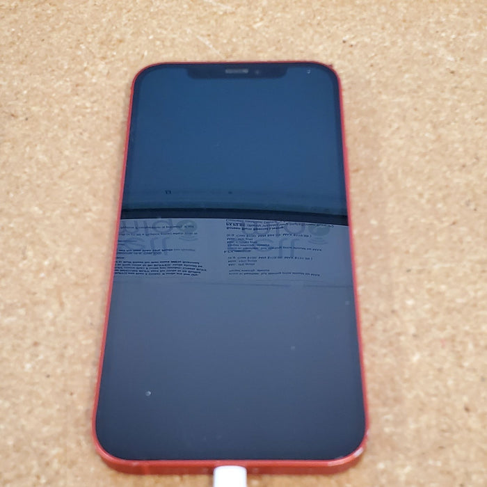 Apple iPhone 12 5G (256GB, 4GB) 6.1" OLED, 5G / 4G LTE GSM + Verizon Unlocked-FOR PARTS (For Parts Only / Not Working, Red)