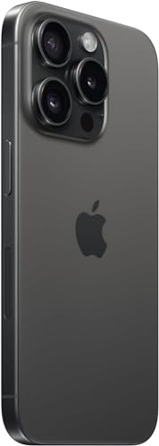 Apple iPhone 15 Pro (512GB, 8GB) 6.1", iOS 17, 5G / 4G LTE Fully Unlocked (Renewed | Pre-Loved, Black Titanium)
