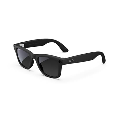 Ray-Ban Meta Smart Glasses, Wayfarer, Matte Black/Polarized Graphite, Regular (, )