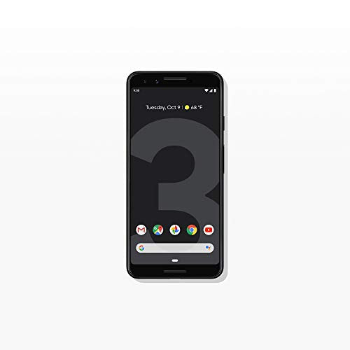 Google - Celular Pixel 3 con 128 GB de memoria (Desbloqueado) - Solo Negro (Solo Negro)