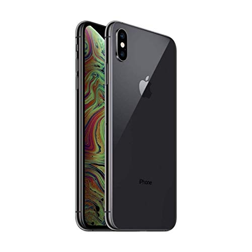 Apple iPhone XS Max (64GB) 6.5" Global 4G LTE Fully Unlocked (GSM + Verizon) (Good - Refurbished, Black)