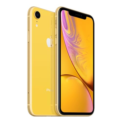 Apple iPhone XR (128 GB) 6.1" Global 4G LTE Totalmente desbloqueado (GSM + Verizon) (Excelente - Reacondicionado, Amarillo)