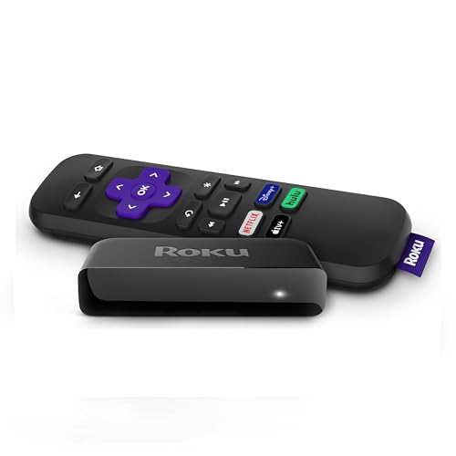 Reproductor multimedia de transmisión Roku Premiere HD/4K/HDR con control remoto y cable HDMI 3920R (negro)