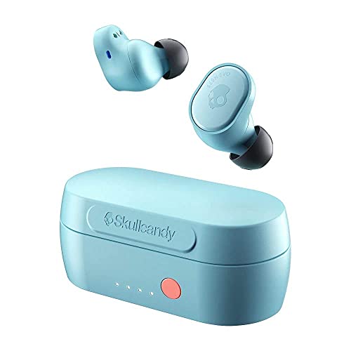 Skullcandy Sesh Evo True Wireless In-Ear Earbud W/ US Warranty - Bleached Blue (Excellent - Refurbished, Blue)