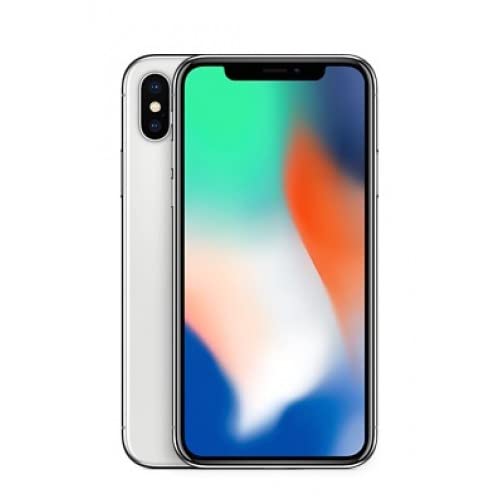 Apple iPhone X (256GB) 5.8" Global 4G LTE Fully Unlocked (GSM + Verizon) (Excellent - Refurbished, Silver)