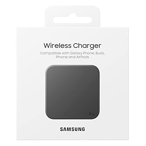 SAMSUNG Wireless Charging Pad 2021 for Qi Enabled Devices EP-P1300 (Black) (Black)