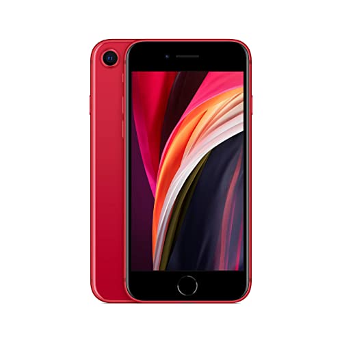 Apple iPhone SE (2020, 64 GB) 4.7", iOS 13, GSM + Verizon Desbloqueado A2275 (Rojo) (Excelente - Reacondicionado, Rojo)