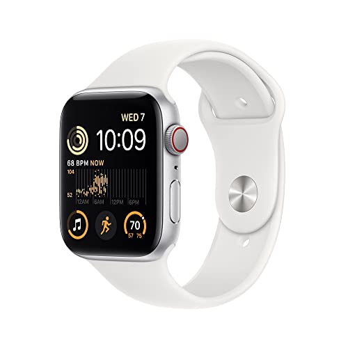 Apple Watch SE 2022 (44 mm, Wi-Fi, GPS + LTE) 1,78" totalmente desbloqueado, caja de aluminio (excelente - reacondicionado)