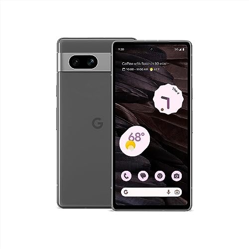 Google Pixel 7a 5G (128GB, 8GB) 6.1" Fully Unlocked for US & Global (Charcoal)