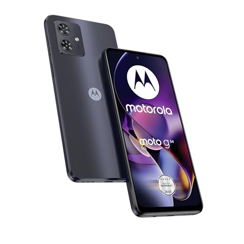 Moto G54 5G (256GB, 8GB) 6.5" Dual SIM GSM Unlocked Global 5G / 4G LTE XT2343-2 (Renewed | Pre-Loved, Midnight Blue)