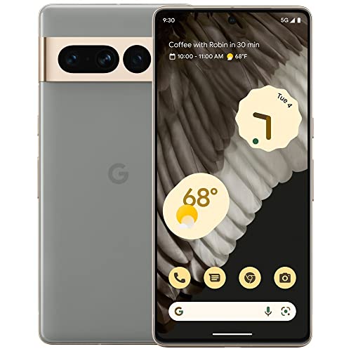 Google Pixel 7 Pro 5G (128GB, 12GB) 6.7" Fully Unlocked for US & Global GE2AE (Renewed | Clean Screen, Hazel)