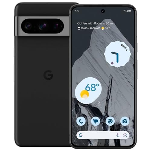 Google Pixel 8 Pro 5G (128 GB, 12 GB) 6.7" Totalmente desbloqueado (GSM + Verizon) G1MNW (Bueno - Reacondicionado, Obsidian)