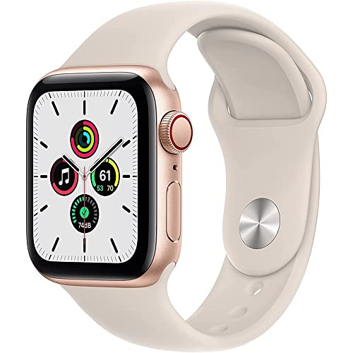 Apple Watch SE (40 mm, Wi-Fi, GPS + 4G LTE) 1,57" Totalmente desbloqueado con caja de aluminio (Excelente - Reacondicionado)