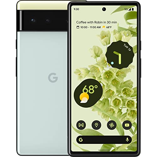 Google Pixel 6 5G (128GB, 8GB) 6.4" (GSM + CDMA) 4G LTE Unlocked - US Model (Excellent - Refurbished, Sorta Seafoam)