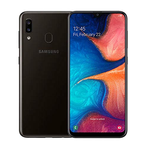 SAMSUNG Galaxy A20 (32GB, 3GB) 6.4" T-Mobile Unlocked (US + Global 4G LTE GSM) (Black)