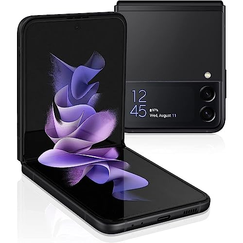 SAMSUNG Galaxy Z Flip3 5G (128GB, 8GB) 6.7" Fully Unlocked for US & Global F711U (Phantom Black)