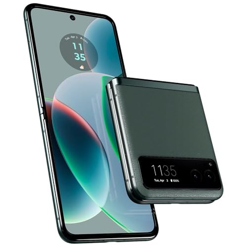 Moto Razr 5G 2023 (128GB, 8GB) 6.9" GSM Unlocked 5G / 4G LTE XT2323-5 (Renewed) (Renewed | Like New, Sage Green)