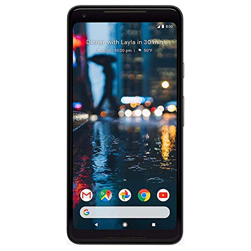 Google Pixel 2 XL (128GB, 4GB) 6.0" (GSM, Verizon, Global) 4G LTE Unlocked-Black (Excellent - Refurbished, Black)