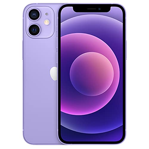 Apple iPhone 12 Mini 5G (256GB,4GB) 5.4" OLED, Fully Unlocked A2176 (Good - Refurbished, Purple)