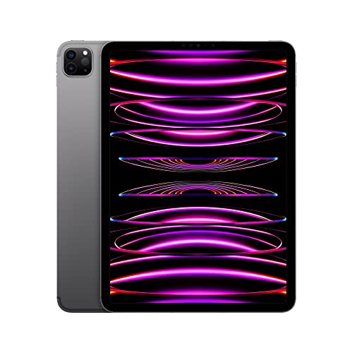 Apple iPad Pro 11" 4.ª generación 2022 5G (512 GB, Wi-Fi + LTE) Global Desbloqueado GSM + CDMA (Excelente - Reacondicionado, Gris espacial)