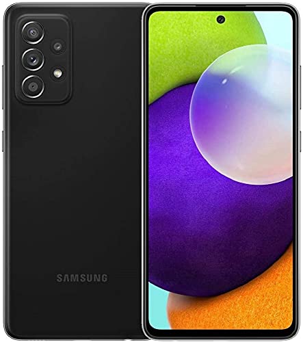 SAMSUNG Galaxy A52 5G (128GB, 6GB) 6.5" GSM Factory Unlocked 4G LTE A526W (Black) (Black)