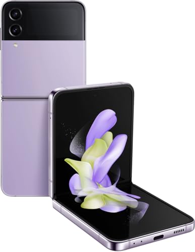 SAMSUNG Galaxy Z Flip4 5G (256 GB, 8 GB) 6.7" Totalmente desbloqueado (GSM + Verizon) F721U (Bueno - Reacondicionado, Bora Purple)