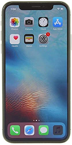 Apple iPhone X (256 Go) 5,8" Global 4G LTE entièrement débloqué (GSM + Verizon) (bon état - remis à neuf, gris sidéral)