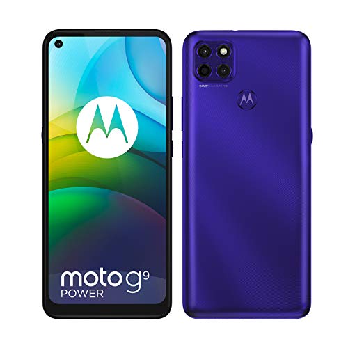 Moto G9 Power 2021 (128 GB, 4 GB) 6.8" Dual SIM GSM EE. UU. + Global Desbloqueado XT2091 (Violeta eléctrico)