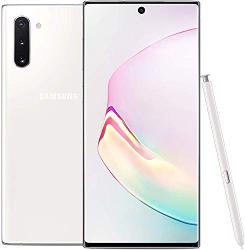 SAMSUNG Galaxy Note 10 (256GB, 8GB) 6.3" 4G LTE (GSM+CDMA Unlocked) N970U1 WHITE (Aura White)