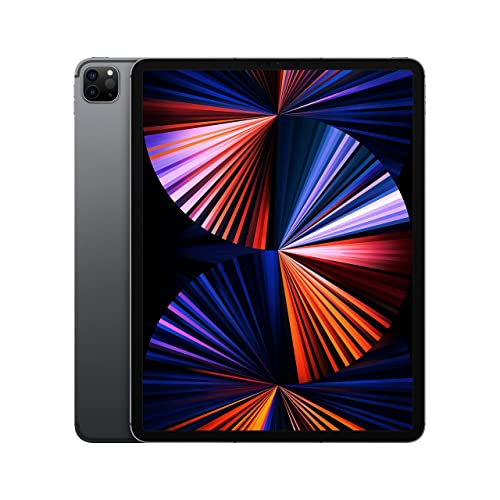 Apple iPad Pro 5.ª generación (256 GB) 12,9" (Wi-Fi + 4G LTE) Desbloqueado globalmente (GSM+CDMA) (Excelente - Reacondicionado, Gris espacial)