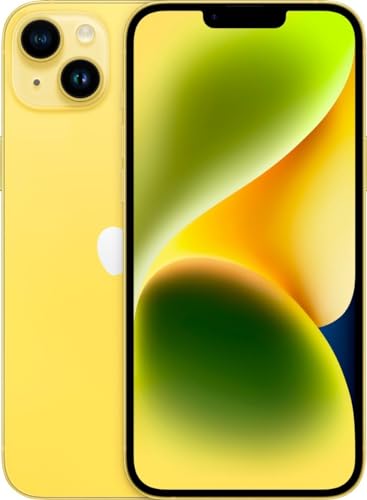 Apple iPhone 14 Plus 5G (256GB, 6GB) 6.7", US Model Fully Unlocked for Global (Renewed | Pre-Loved, Yellow)