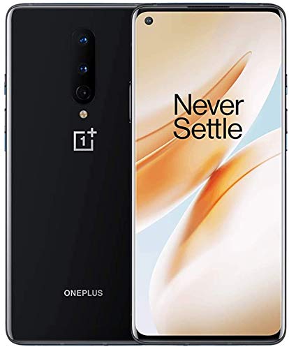 OnePlus 8 (5G, 128GB, 8GB) 6.55", 5G LTE T-Mobile Only (Black) (Excellent - Refurbished, Black)