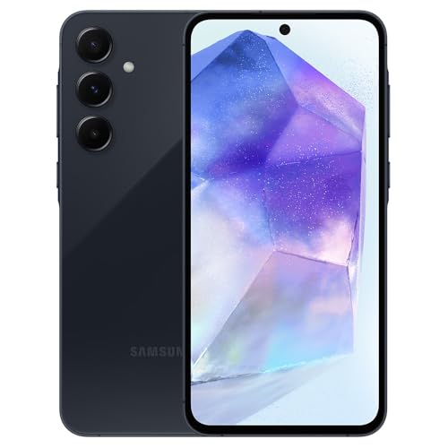SAMSUNG Galaxy A55 5G (256GB, 8GB) 6.6" GSM Unlocked, Global 5G/4G LTE A556E/DS (Renewed | Like New, Awesome Navy)