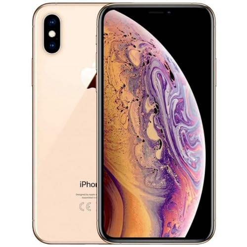 Apple iPhone XS Max (256 GB) 6.5" Global 4G LTE Totalmente desbloqueado (GSM + Verizon) (Bueno - Reacondicionado, Dorado)