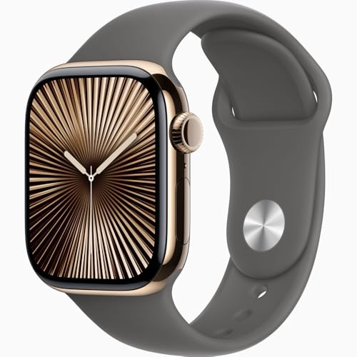 Apple Watch Series 10 (42mm, GPS+Cellular) 1.77" Fully Unlocked w/ Titanium Case (Renewed | Like New)