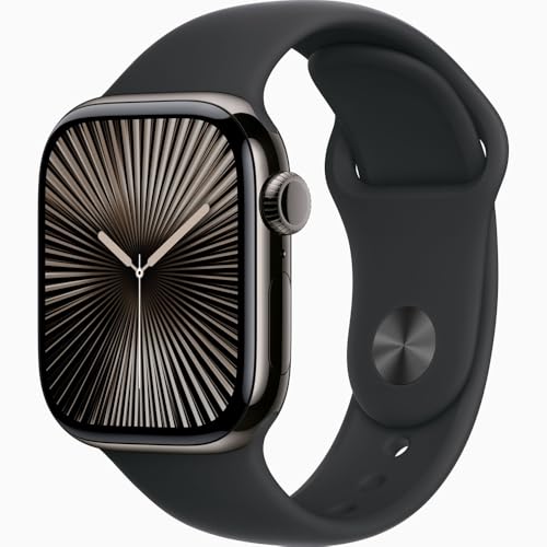 Apple Watch Series 10 (42mm, GPS+Cellular) 1.77" Fully Unlocked w/ Titanium Case (Renewed | Like New)