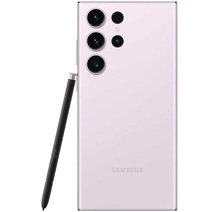 SAMSUNG Galaxy S23 Ultra 5G (256GB, 8GB) 6.8" ATT locked US & Global S918U (Renewed | Like New, Lavender)