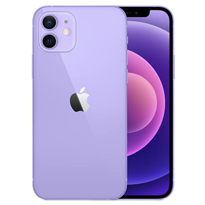 Apple iPhone 12 5G (128GB, 4GB) 6.1" OLED, 5G / 4G LTE GSM + Verizon Unlocked (Good - Refurbished, Purple)