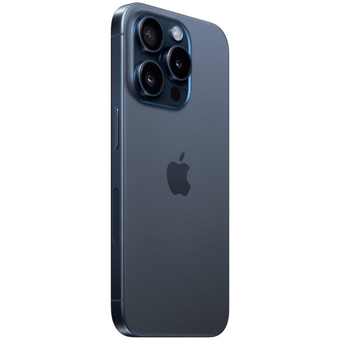 Apple iPhone 15 Pro (128GB, 8GB) 6.1", iOS 17, 5G | LTE Fully Unlocked Global (Renewed | Clean Screen, Blue Titanium)