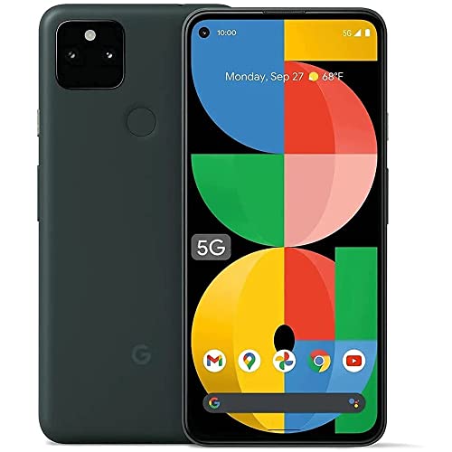 Google Pixel 5a 5G (128 GB, 6 GB) 6,34" (GSM + CDMA) 4G LTE desbloqueado - Modelo de EE. UU. (negro)