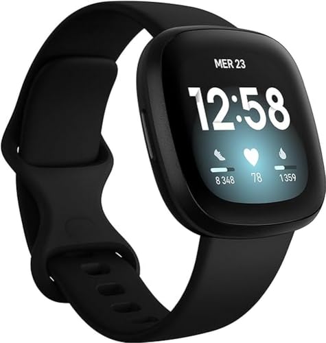 Reloj inteligente de salud y actividad física Fitbit Versa 3 con Alexa integrada y control de frecuencia cardíaca