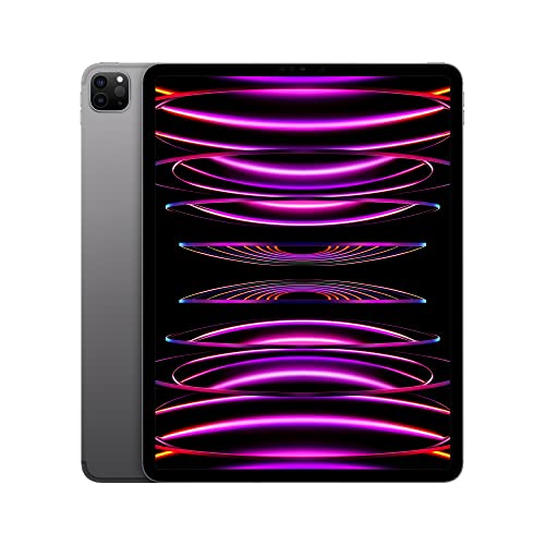 Apple iPad Pro 6.ª generación (128 GB) 12,9" (Wi-Fi + 4G LTE) Desbloqueado globalmente (GSM+CDMA) (Excelente - Reacondicionado, Gris espacial)